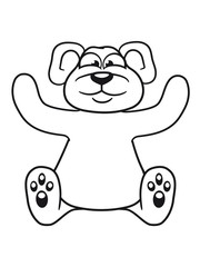 embracing funny sitting cute little teddy thick sweet cuddly comic cartoon