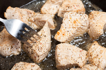 Turkey meat roasting