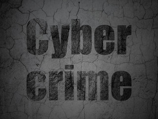 Security concept: Cyber Crime on grunge wall background