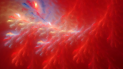 Bright colored lightning. Thunder Sky. Mysterious psychedelic relaxation wallpaper. Sacred geometry. Fractal abstract pattern. Digital artwork creative graphic design. Format 16:9 widescreen monitors.