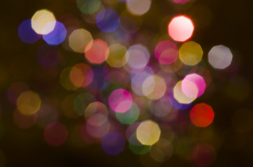 holiday multicolored blurred lights
