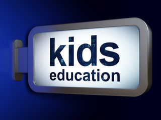 Learning concept: Kids Education on billboard background
