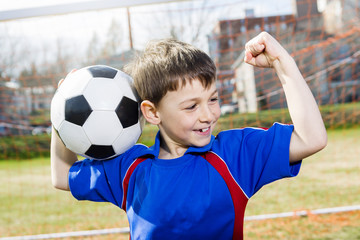 handsome teenager boy Football