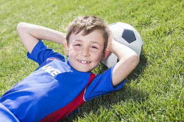 handsome teenager boy Football