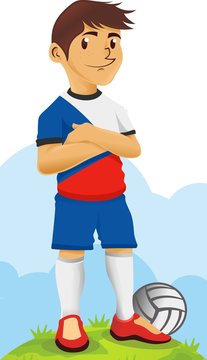 Cech Republic Soccer Character