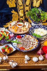 Oriental cuisine appetizers