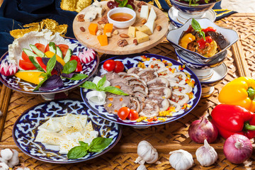 Oriental cuisine appetizers