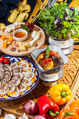 Oriental cuisine appetizers