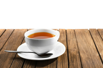 Cup of tea on a table