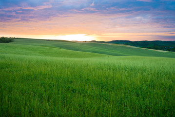 Obraz premium Sunset in Tuscany