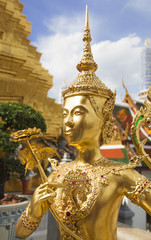 Fototapeta na wymiar Golden Angle in Grand Palace, Bangkok, Thailand