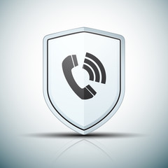 Cafety Calls shield sign