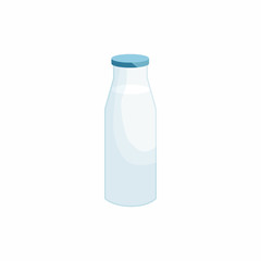 Bottle of milk icon, cartoon style