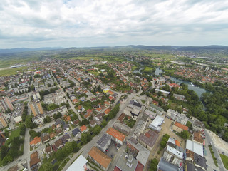View of a city from above