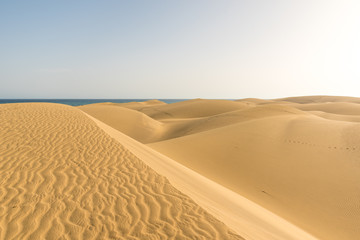 Sahara desert - beautiful landscape with sand dunes