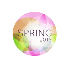 Colorful Abstract Background with text. Spring abstract banner.