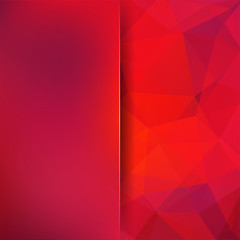 Fototapeta premium Abstract geometric style red background. Red business background