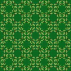 Abstract leaves geometric seamless texture.