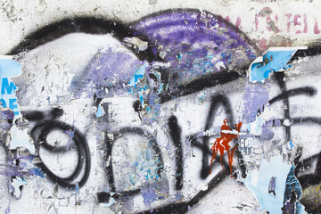 Fototapeta na wymiar grunge colorful background graffiti wall