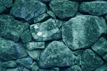 Beautiful blue stacked big rocks / stones (mineral wallpaper, background)