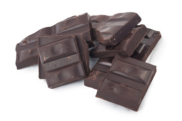 Cracked chocolate bar