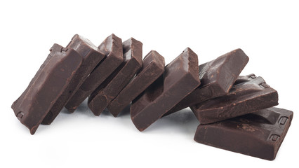 Cracked chocolate bar