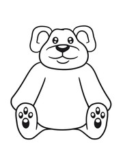 sitting cute little teddy thick sweet cuddly comic cartoon