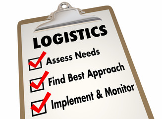 Logistics Clipboard Checklist Manage Shipping Deliveries 3d Illu