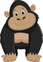 cute gorilla cartoon