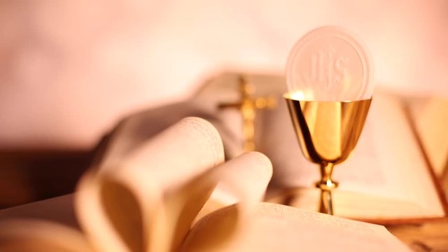 Eucharist, sacrament of communion background 