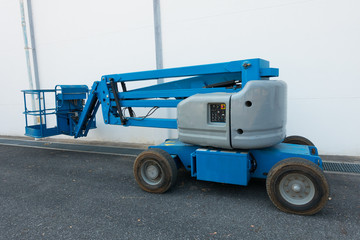 Lifting boom lift in construction site. © Maha Heang 245789