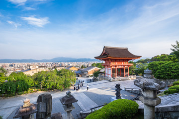 清水寺から望む京都の町並み