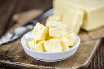 Fresh Butter (selective focus; close-up shot)