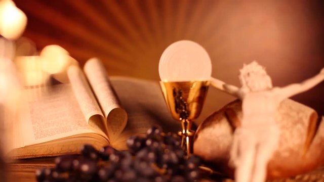 Symbol christianity religion, communion background 