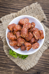 Chilli flavoured Sausages (German Mettwurst)