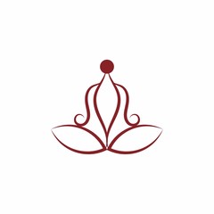 Yoga Care Logo Icon Vector