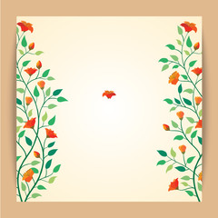 Classic Vector Vintage Flower Banner Background Template