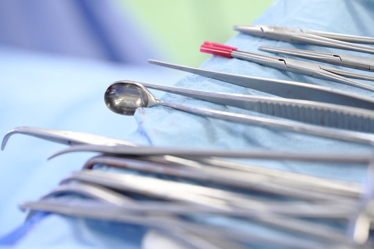 Surgical instruments during an operation macro