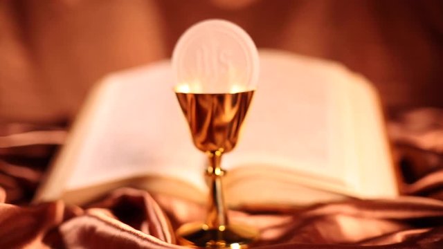 Eucharist, sacrament of communion background 
