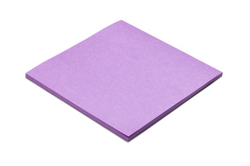 violet sticky note pad