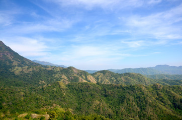 Obraz na płótnie Canvas View of Khao Kho mountain
