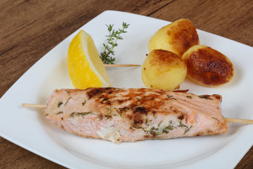 Baked salmon