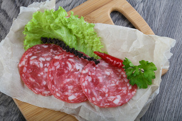 Spanish salami sausage