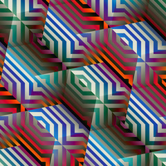 Fototapeta premium Abstract geometric cubes pattern