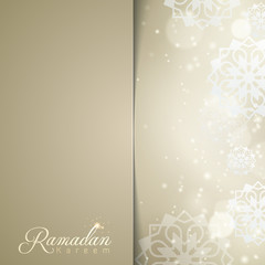 Islamic design Ramadan Kareem greeting card background