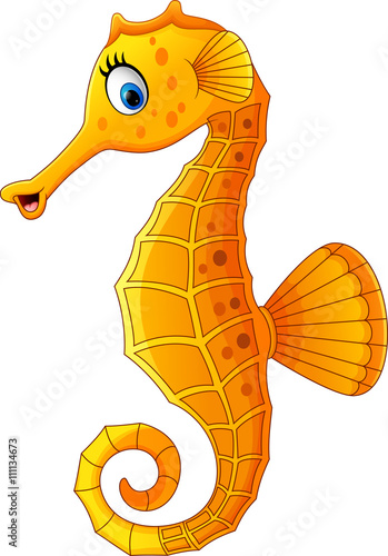 "Cute seahorse cartoon" Stock image and royalty-free vector files on