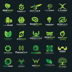 Logo set,Logo collection,creative logo set,idea,kids,marketing logo,education logo,green and ecology logo,people logo,lotus logo,mountain logo,vector logo template
