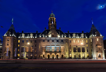 Courtyard of town hall in Rotterdam, the Netherlands