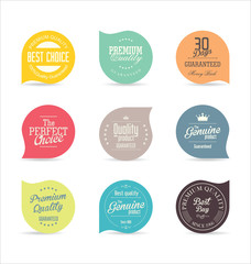 Modern badges collection