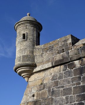 GARITA EXTERIOR DEL Castillo de San Antón (La Coruña), GALICIA, ESPAÑA.